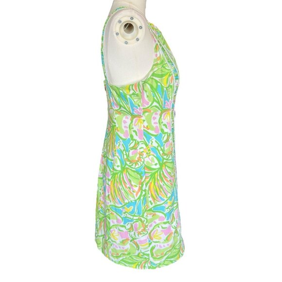 Lilly Pulitzer Multicolored Elephant Ears Print Fryer Shift Dress Sz 2 - Picture 5 of 10